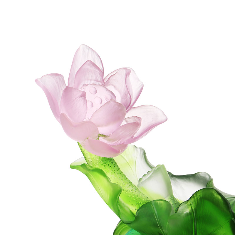 Bộ bình thủy tinh pha lê trang trí hành lang Lotus Series