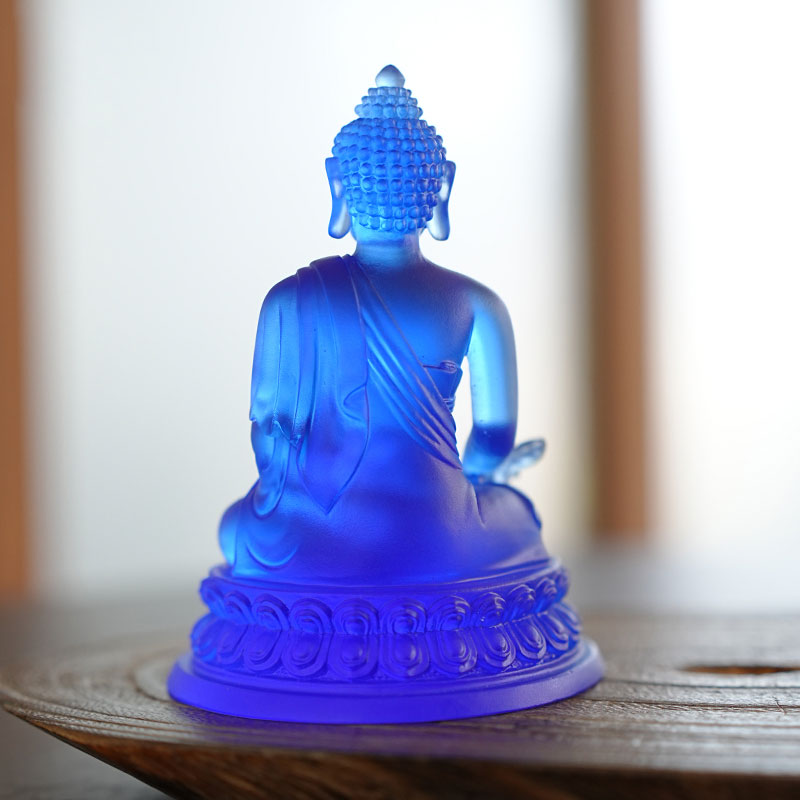 Tượng Phật Dược Sư tráng men màu