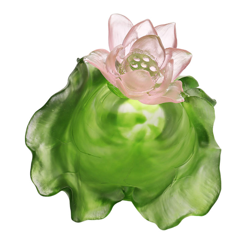 Bộ bình thủy tinh pha lê trang trí hành lang Lotus Series