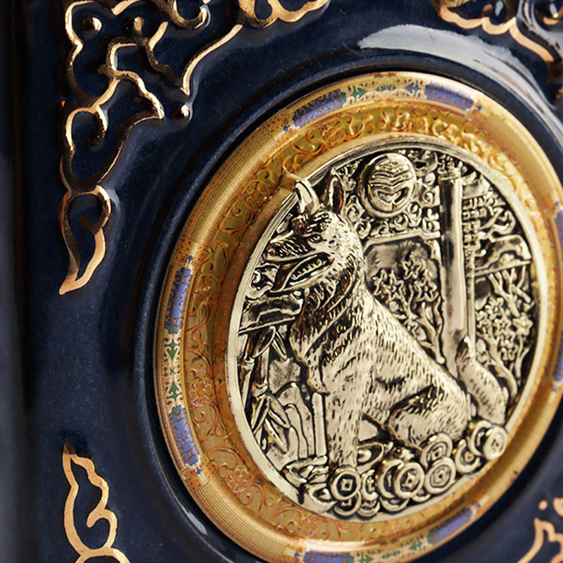 Nắp chai hươu màu xanh đồ trang trí đồ dùng chai rượu thủy tinh