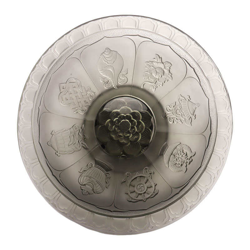 Bát trái cây tráng men màu xám