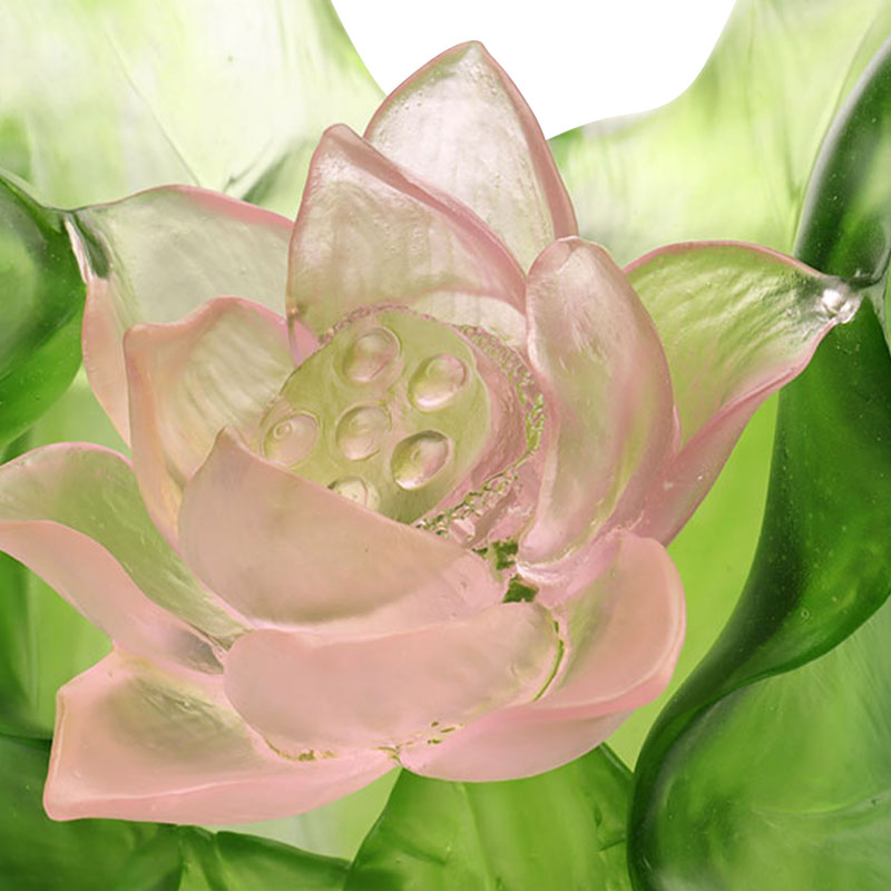 Bộ bình thủy tinh pha lê trang trí hành lang Lotus Series