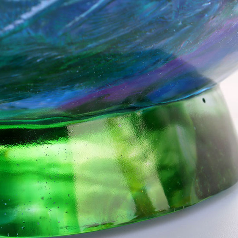 Bát trái cây thủy tinh pha lê trang trí chim