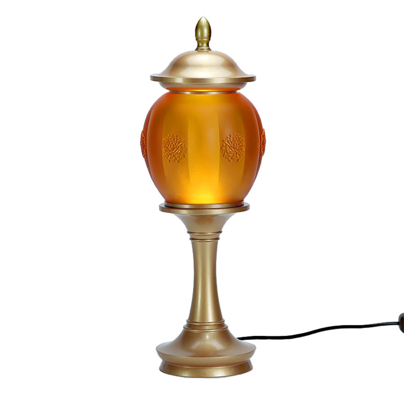 Bộ đồ cúng bằng thủy tinh bằng vàng bàn thờ Phật