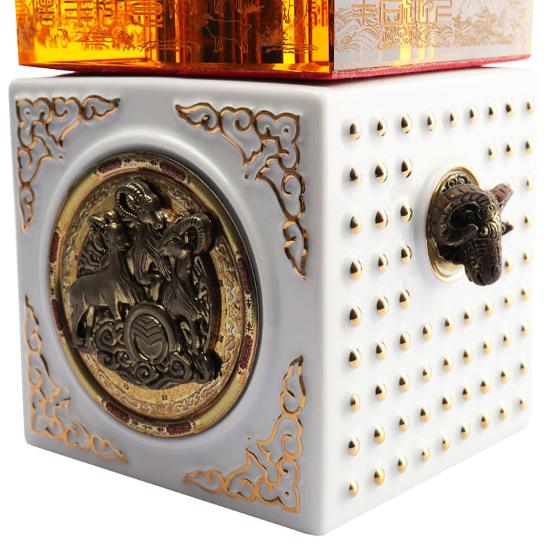 Bộ chai rượu thủy tinh pha lê hình con vật hoàng đạo Trung Quốc