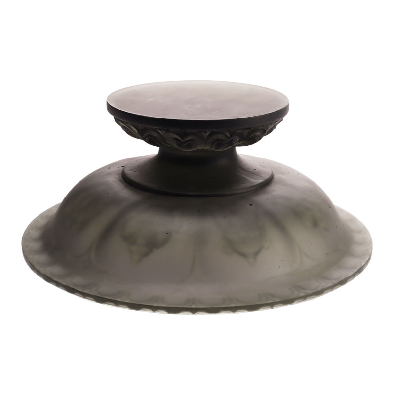 Bát trái cây tráng men màu xám