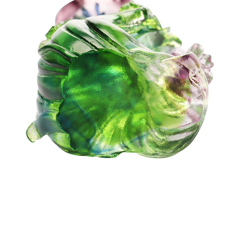 Chân nến thủy tinh pha lê hình hoa sen