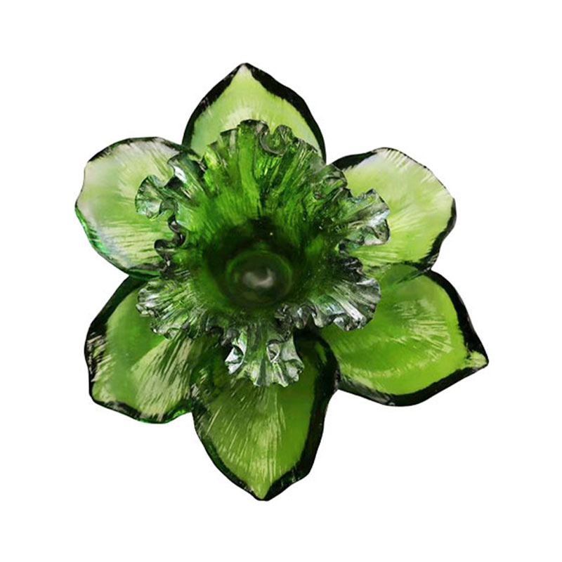 Đế nến hình cánh hoa thủy tinh