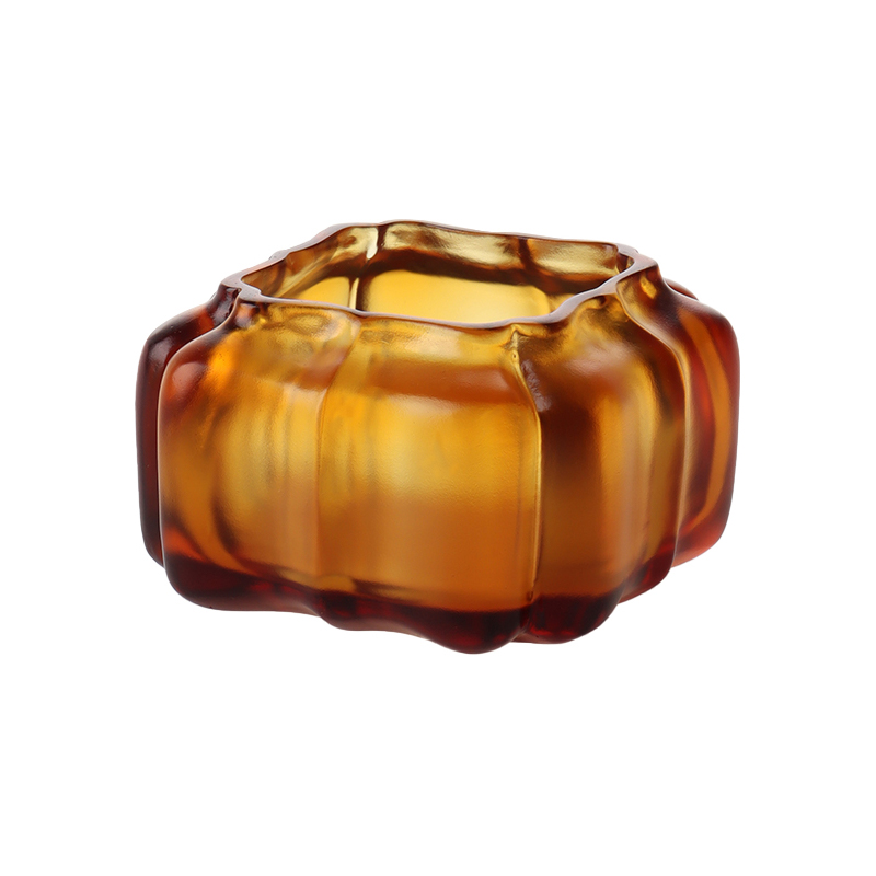 Bình nước hình quả bí ngô bằng thủy tinh pha lê màu tím